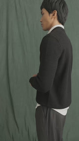 Marcel Knit - Black Quater-Zip