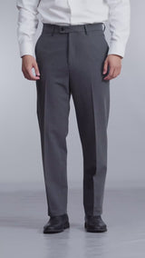 Trousers With Belt Loop - Graphite Grey (Regular Fit)