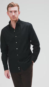 Emanuel Shirt - Black One-piece Collar
