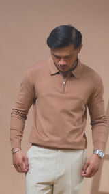 Milano Knit - Khakis Quarter-Zip