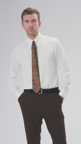 Formal Shirt - White Pinned-Collar