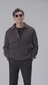 Corduroy Jacket - Dark Grey