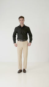 Formal Shirt - Black Windsor Collar (Aqua-Free)