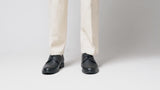 Derby Lace Up - Black Pebble Grain Leather (Rugged Sole)