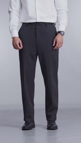Trousers With Belt Loop - Charcoal Grey (Regular Fit)