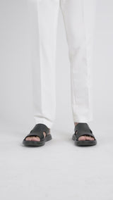 Hendrix Sandal - Black Plain (Cloud Sole)