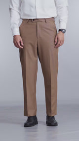 Trousers With Belt Loop - Golden Khaki (Regular Fit)