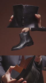 Velasco Zip Boots - Solid Black