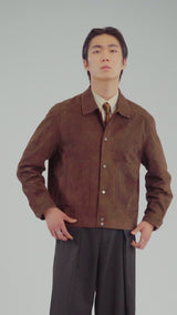 Zander Suede Jacket - Coffee