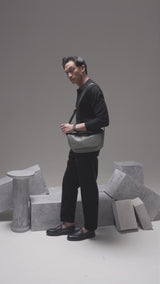Leone Crossbody Bag - Olive Green Pebble Grain Leather