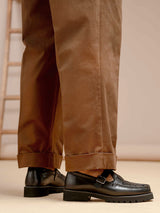 sienahighwaistpleated_brown6_2 - Zeve