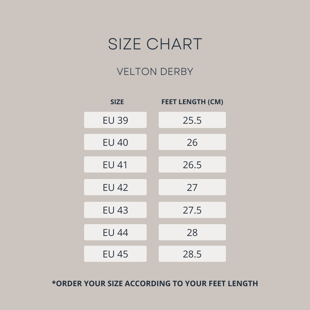 Velton Derby  - Solid Black Leather