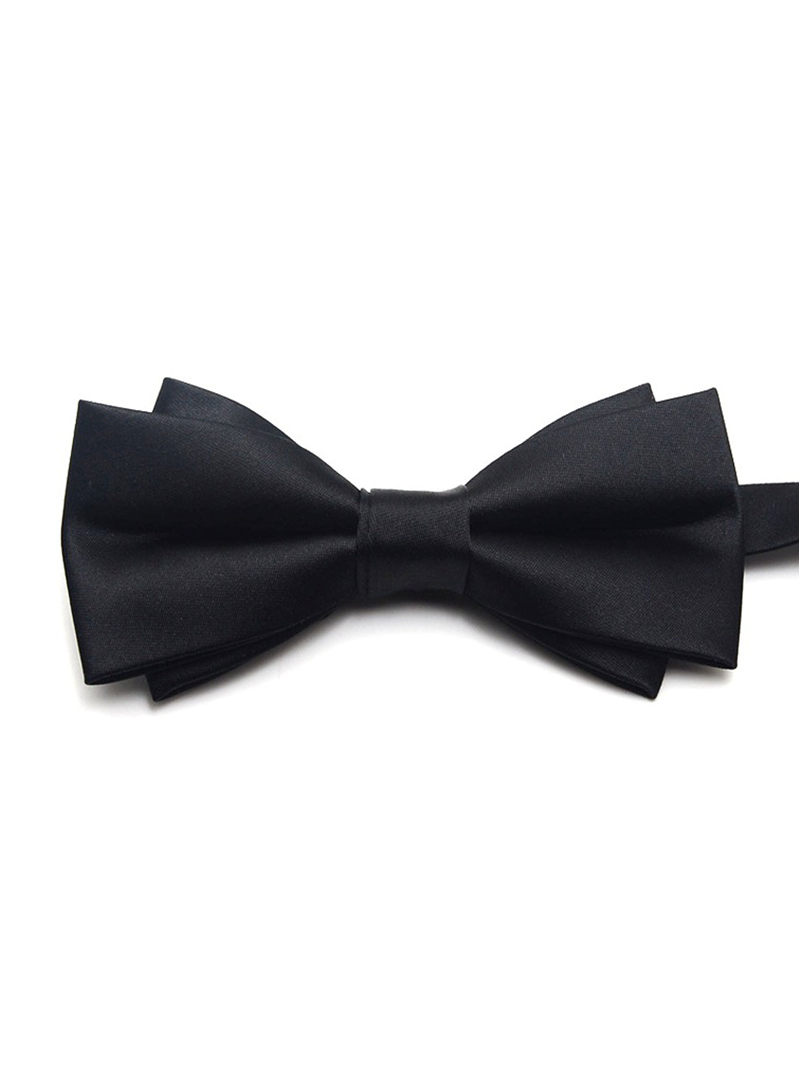 Bow Tie - Black Plain - Zeve Shoes