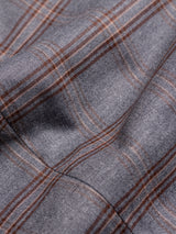Close-Up-Grey-Brown-Checkered - Zeve