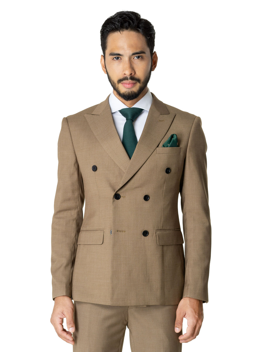 Double-Breasted-Suit-Blazer--Khakis-Plain_01 - Zeve