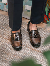 Fringe-Classic-Loafer-Khakis-hand-painted-patina-zeve-international-menshoes - Zeve