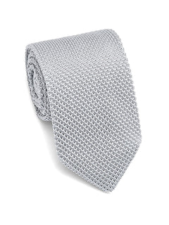 Knit-Tie-Light-Grey - Zeve