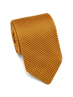 Knit-Tie-Mustard-Yellow - Zeve