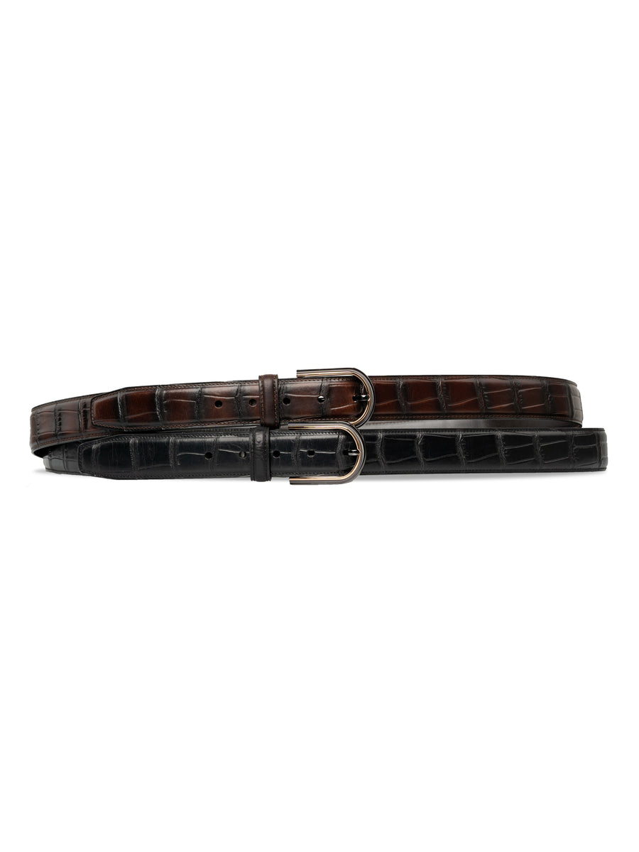 Leather-Belt-Croco - Zeve