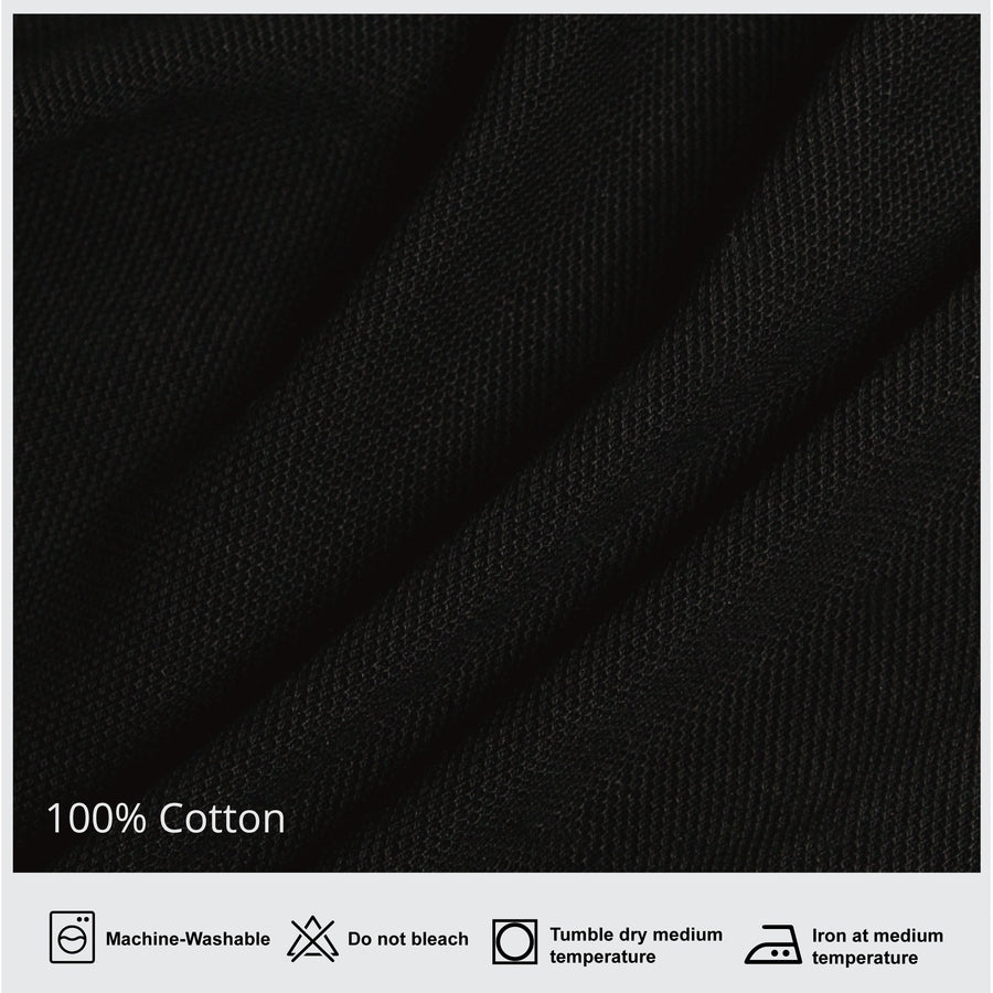 Long-Sleeve-Polo-Shirt-Button-Down-Black-Ads - Zeve