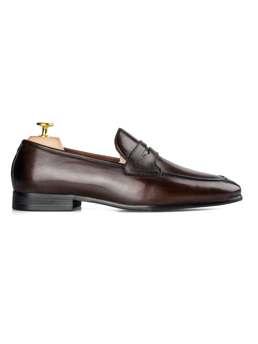 Penny-Loafer-Wing-Strap-Dark-Brown_01 - Zeve