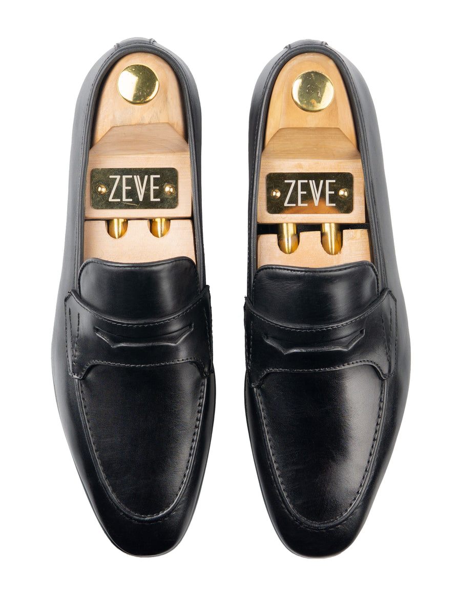 Penny-Loafer-Wing-Strap-Solid-Black_04 - Zeve