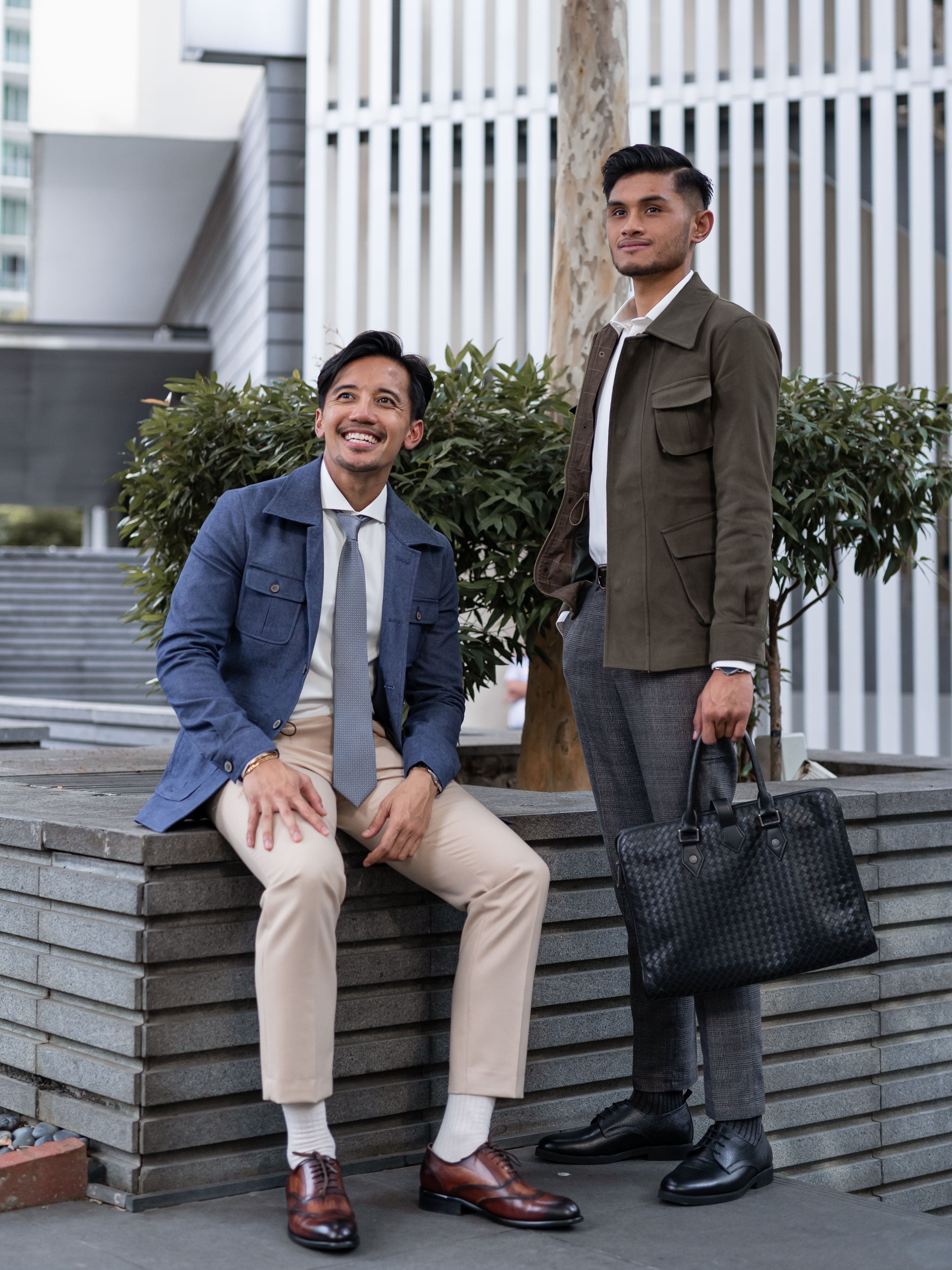 SAFARI-JACKET-GREEN-AND-NAVY-DENIM-ZEVE-INTERNATIONAL-MENSWEAR_da04ec8c-1a54-46c6-825d-6901b455987d - Zeve