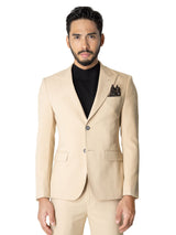 Single-Breasted-Suit-Blazer-Beige-Plain_01 - Zeve
