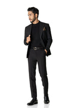 Single-Breasted-Suit-Blazer-Black-Plain_05 - Zeve