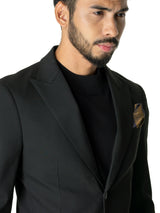 Single-Breasted-Suit-Blazer-Black-Plain_06 - Zeve