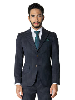 Single-Breasted-Suit-Blazer-Dark-Blue-Stripes_01 - Zeve