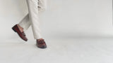 Fringe Classic Loafer - Cognac Tan with Tassel (Hand Painted Patina)