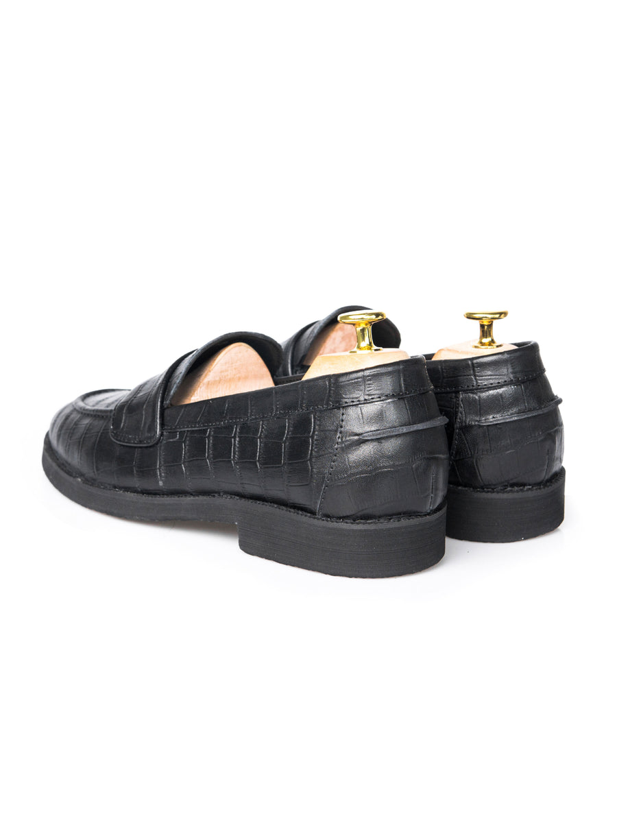 no3-WAYNE-PENNY-BLACK-CROCO-_CREPE-SOLE_-zeve-kuala-lumpur-men-shoes - Zeve